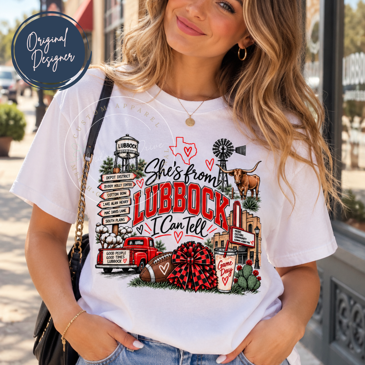 She's from Lubbock | I Can Tell | Adult T-Shirt & Sweatshirt Options