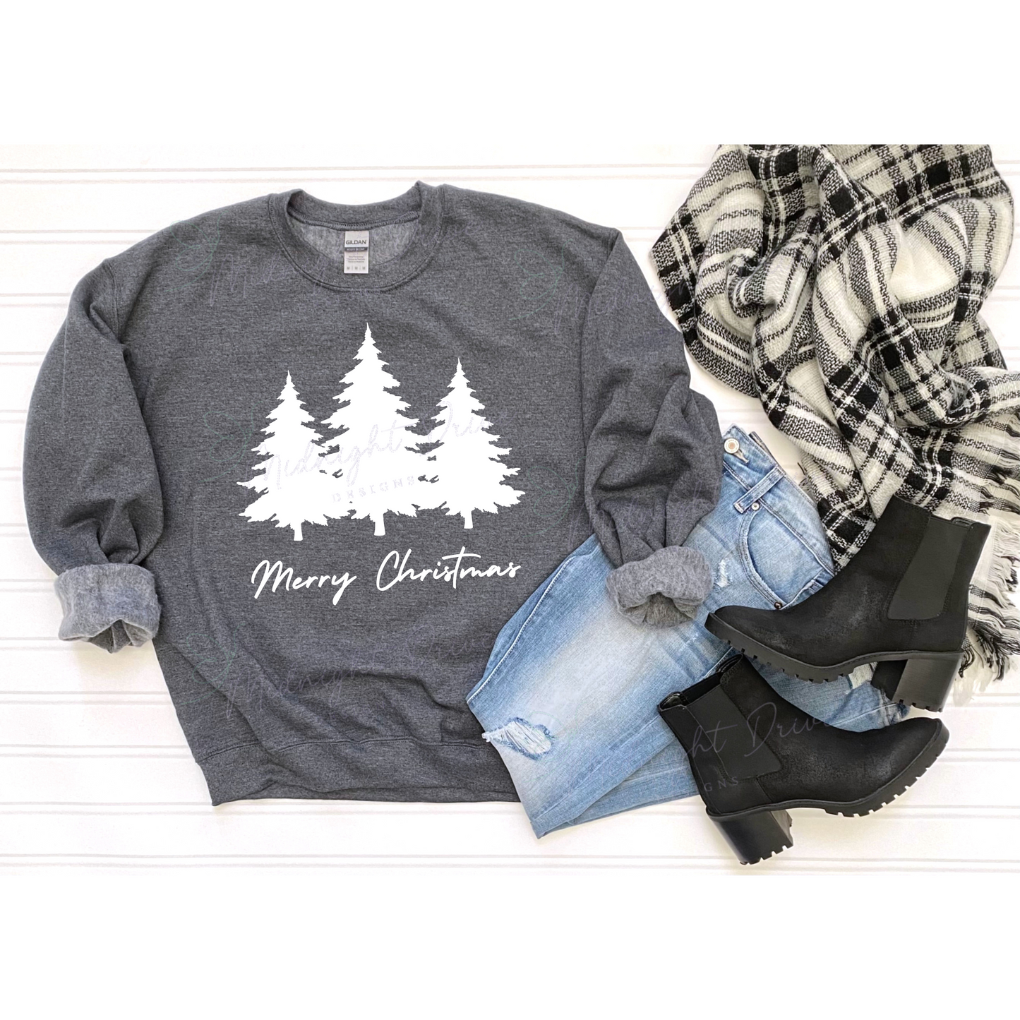 Merry Christmas | Three Tree | Unisex Sweatshirt