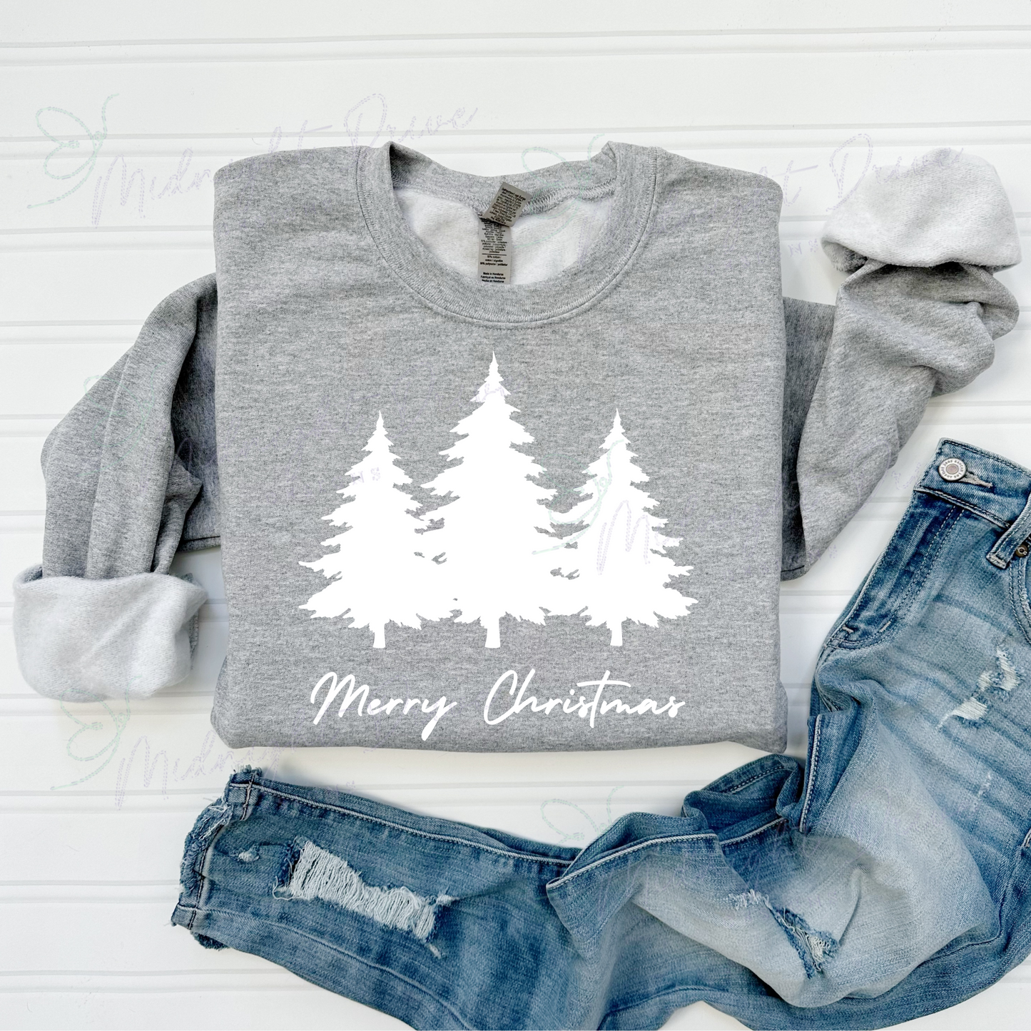 Merry Christmas | Three Tree | Unisex Sweatshirt