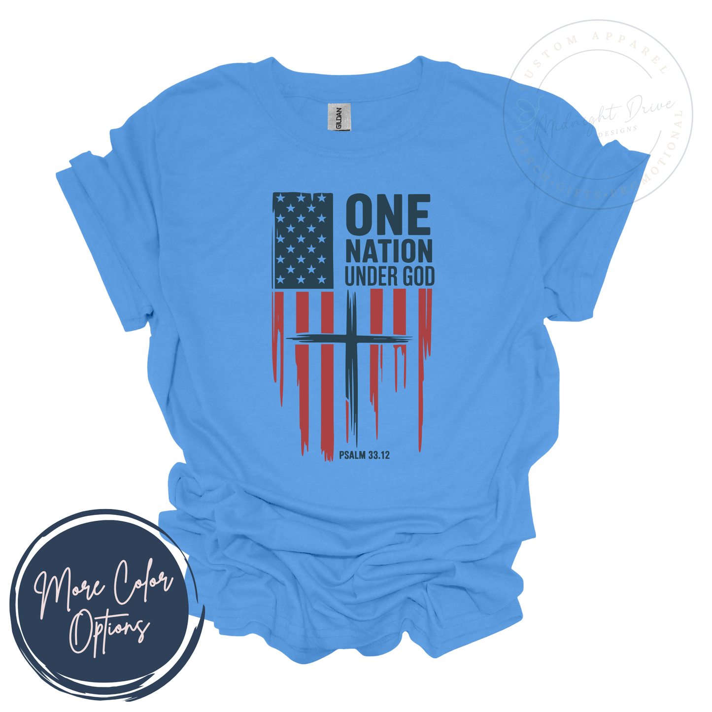 One Nation Under God | Psalm 33:12 | Unisex T-shirt