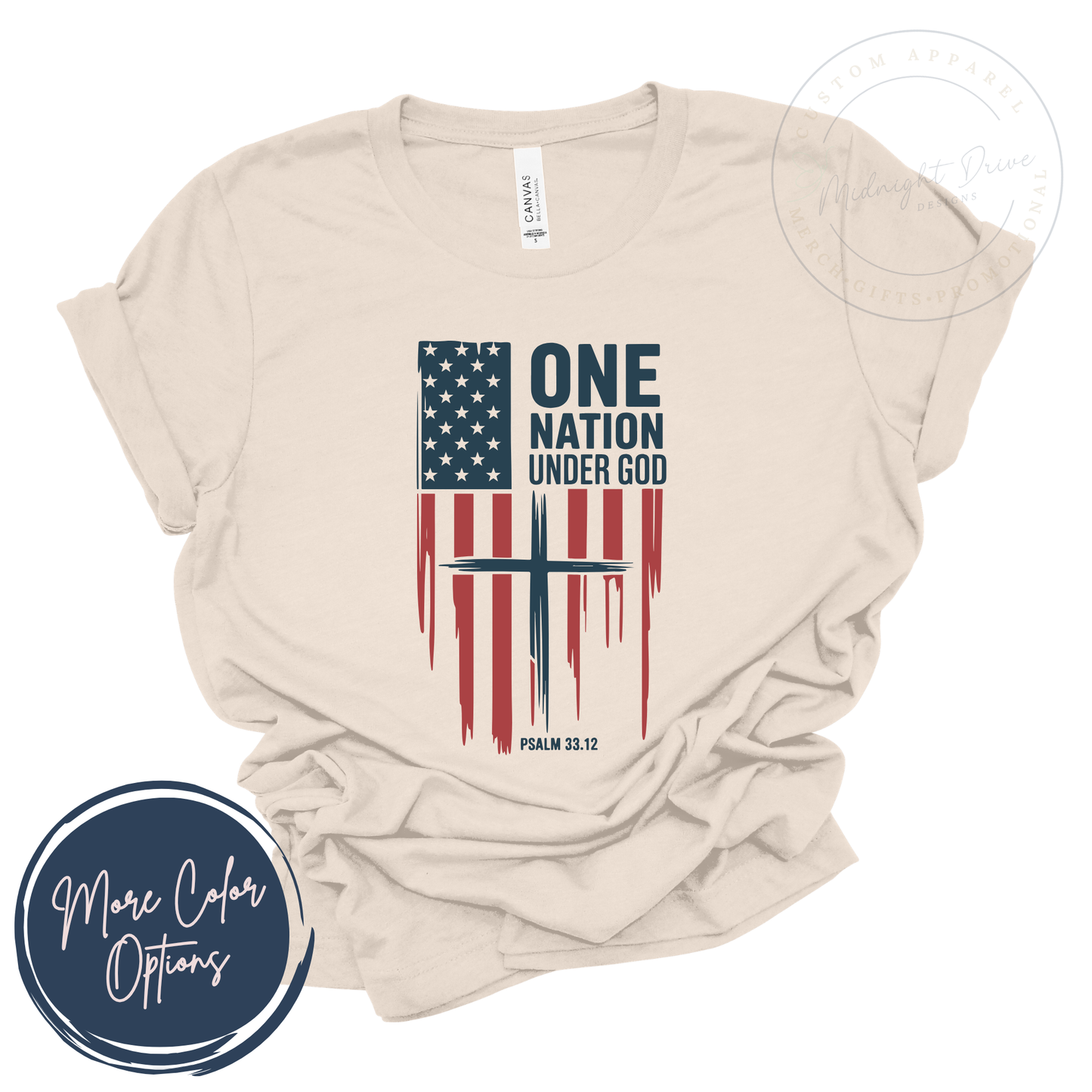 One Nation Under God | Psalm 33:12 | Unisex T-shirt