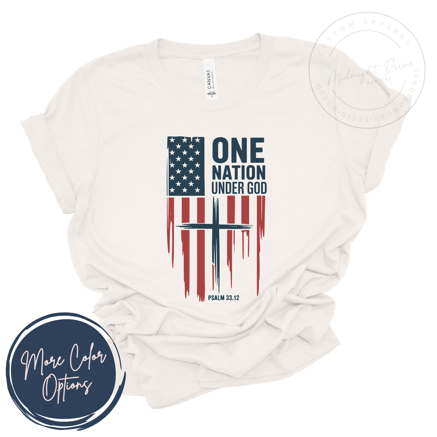 One Nation Under God | Psalm 33:12 | Unisex T-shirt