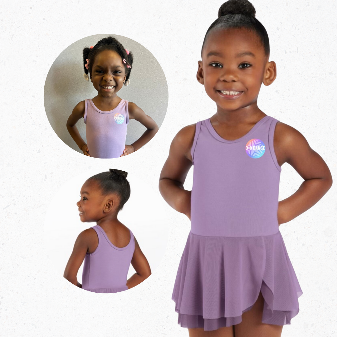 Kids Snap Tank Dress - Purple