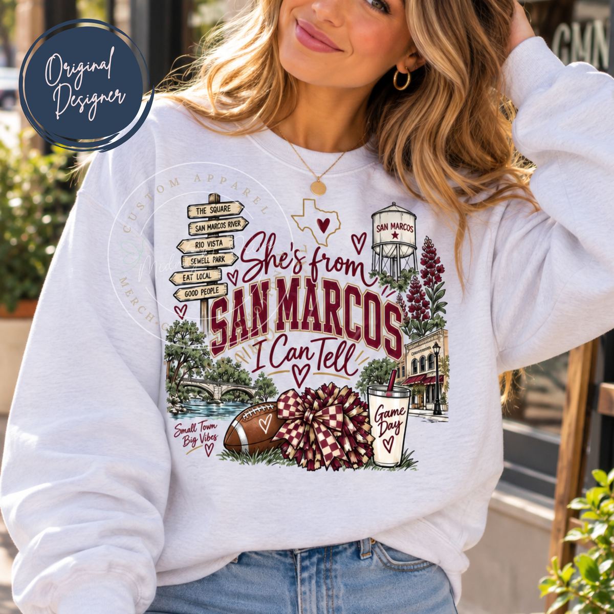 She's from San Marcos | I Can Tell | Adult T-Shirt & Sweatshirt Options