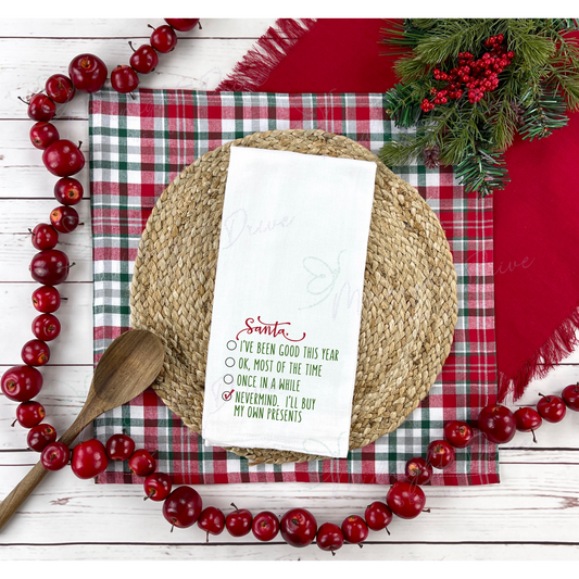 Santa's List | Tea Towel