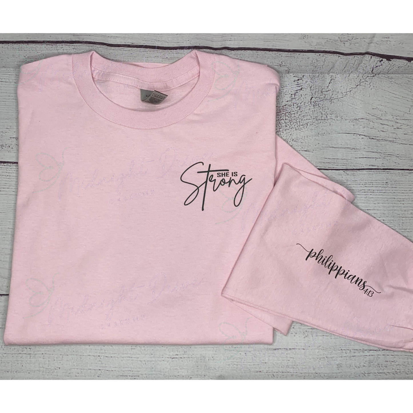 She Is Strong | Bible Verse | Unisex Sweatshirt | Unisex Long Sleeve T-Shirt *Multiple Color Options*