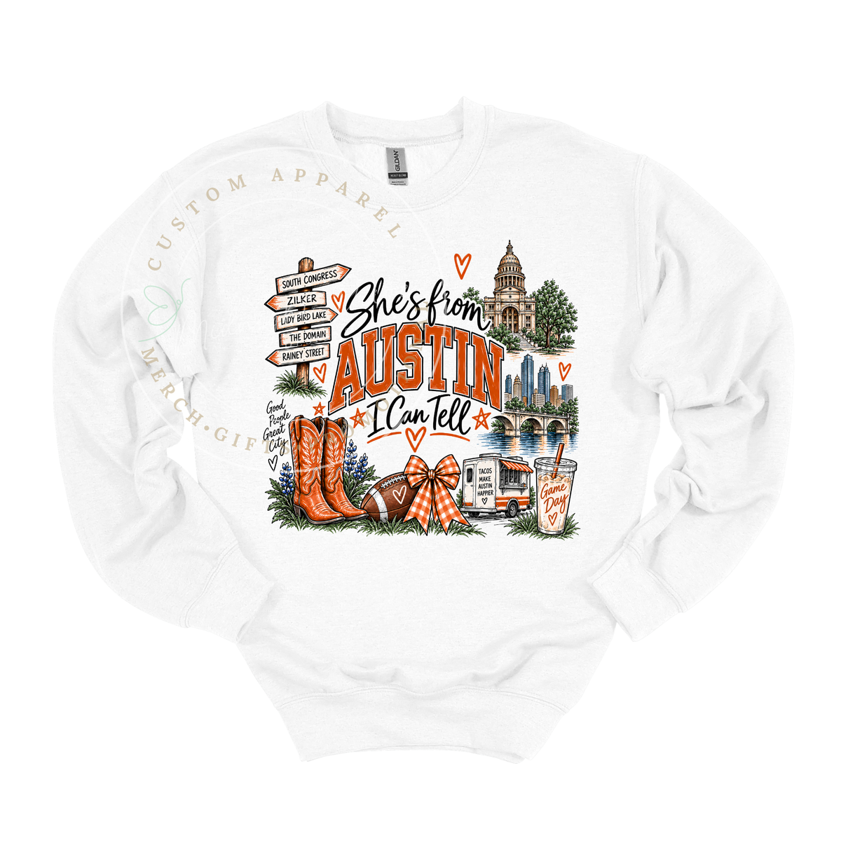 She's from Austin | I Can Tell | Adult T-Shirt & Sweatshirt Options