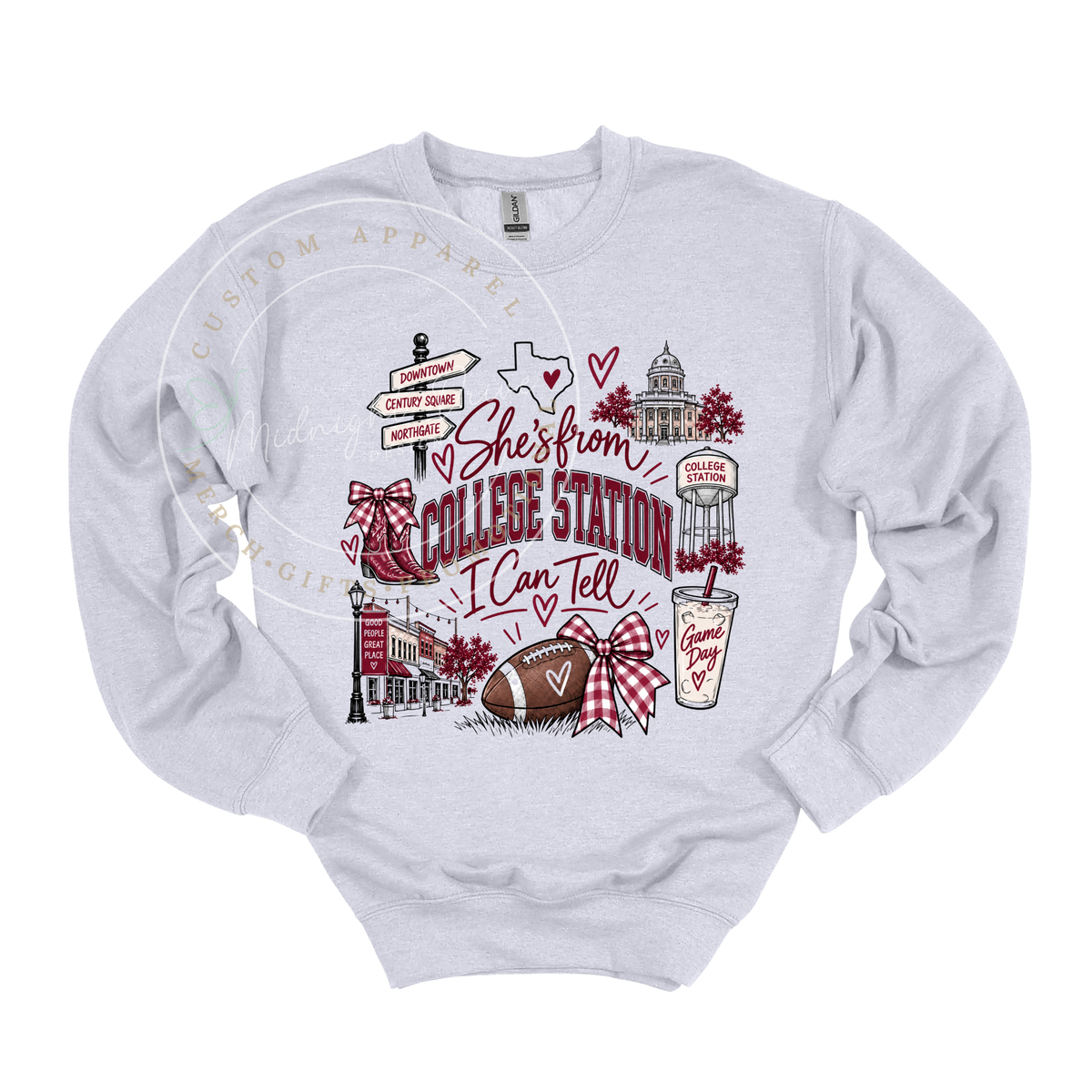 She's from College Station | I Can Tell | Adult T-Shirt & Sweatshirt Options