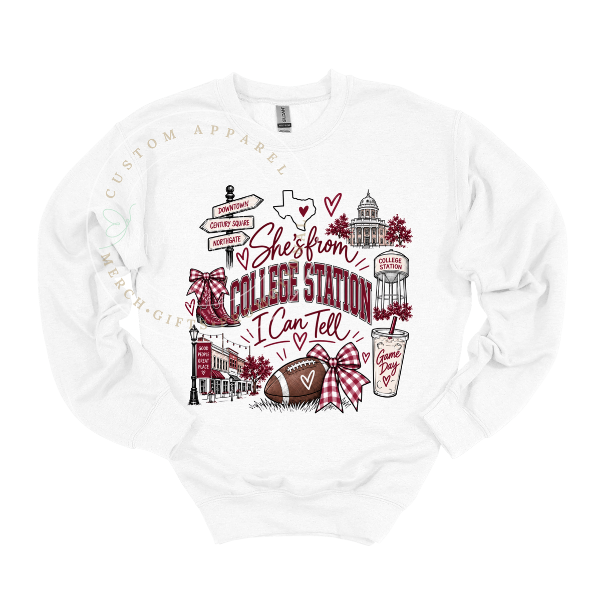 She's from College Station | I Can Tell | Adult T-Shirt & Sweatshirt Options