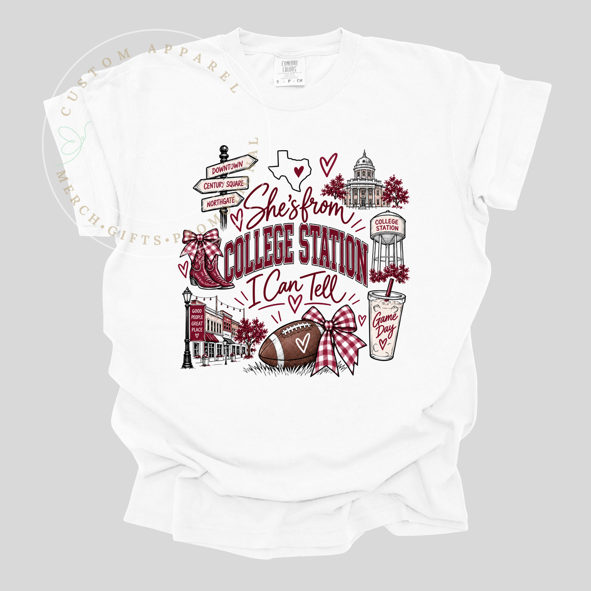 She's from College Station | I Can Tell | Adult T-Shirt & Sweatshirt Options