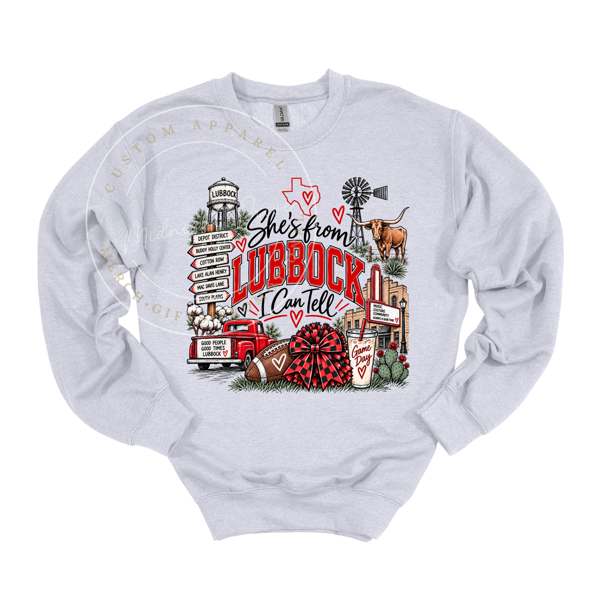She's from Lubbock | I Can Tell | Adult T-Shirt & Sweatshirt Options