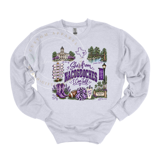 She's from Nacogdoches | I Can Tell | Adult T-Shirt & Sweatshirt Options
