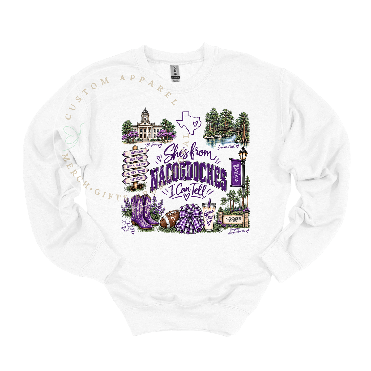 She's from Nacogdoches | I Can Tell | Adult T-Shirt & Sweatshirt Options