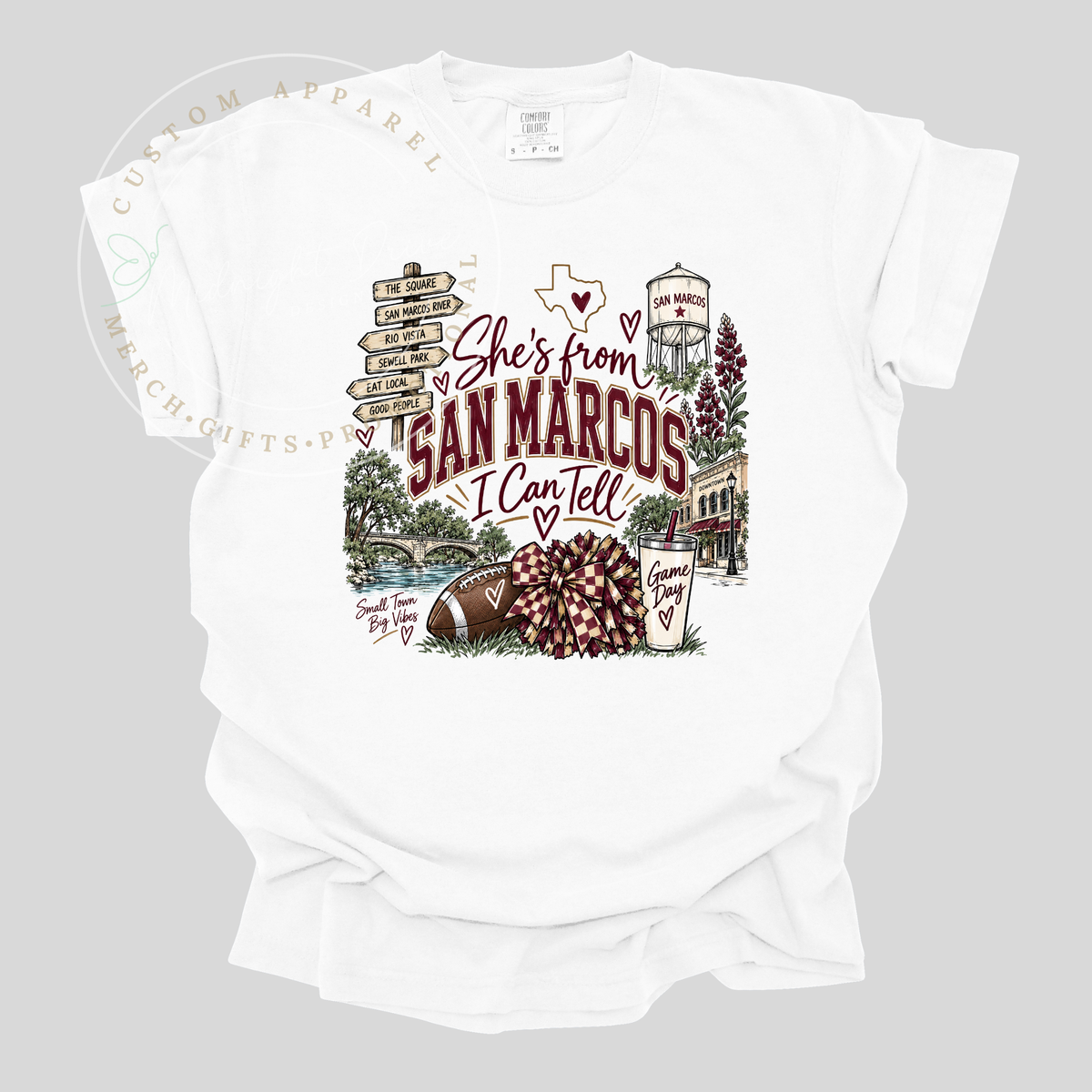 She's from San Marcos | I Can Tell | Adult T-Shirt & Sweatshirt Options