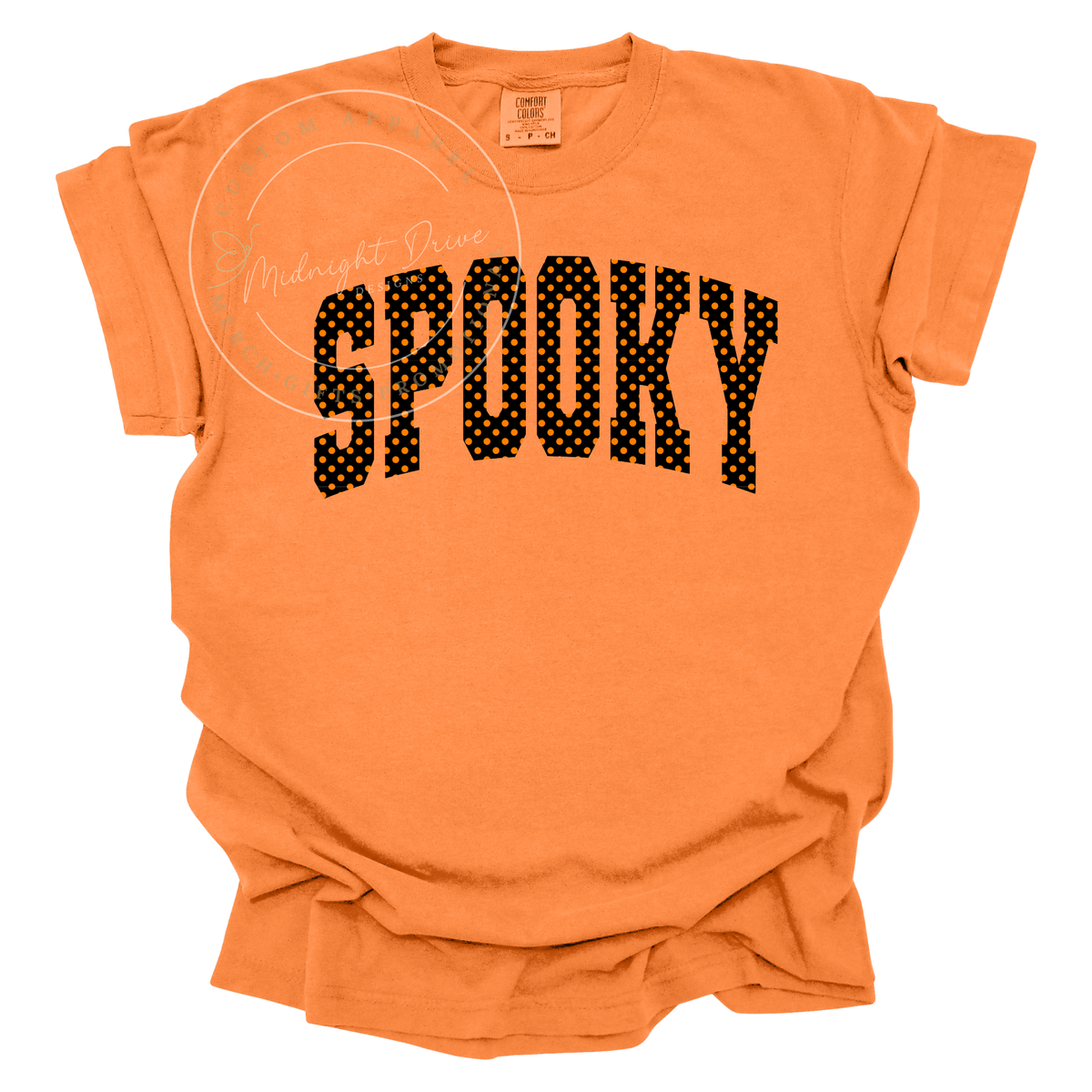 Spooky | Arched | Polka Dots | Adult T-Shirt | Multiple Color Options