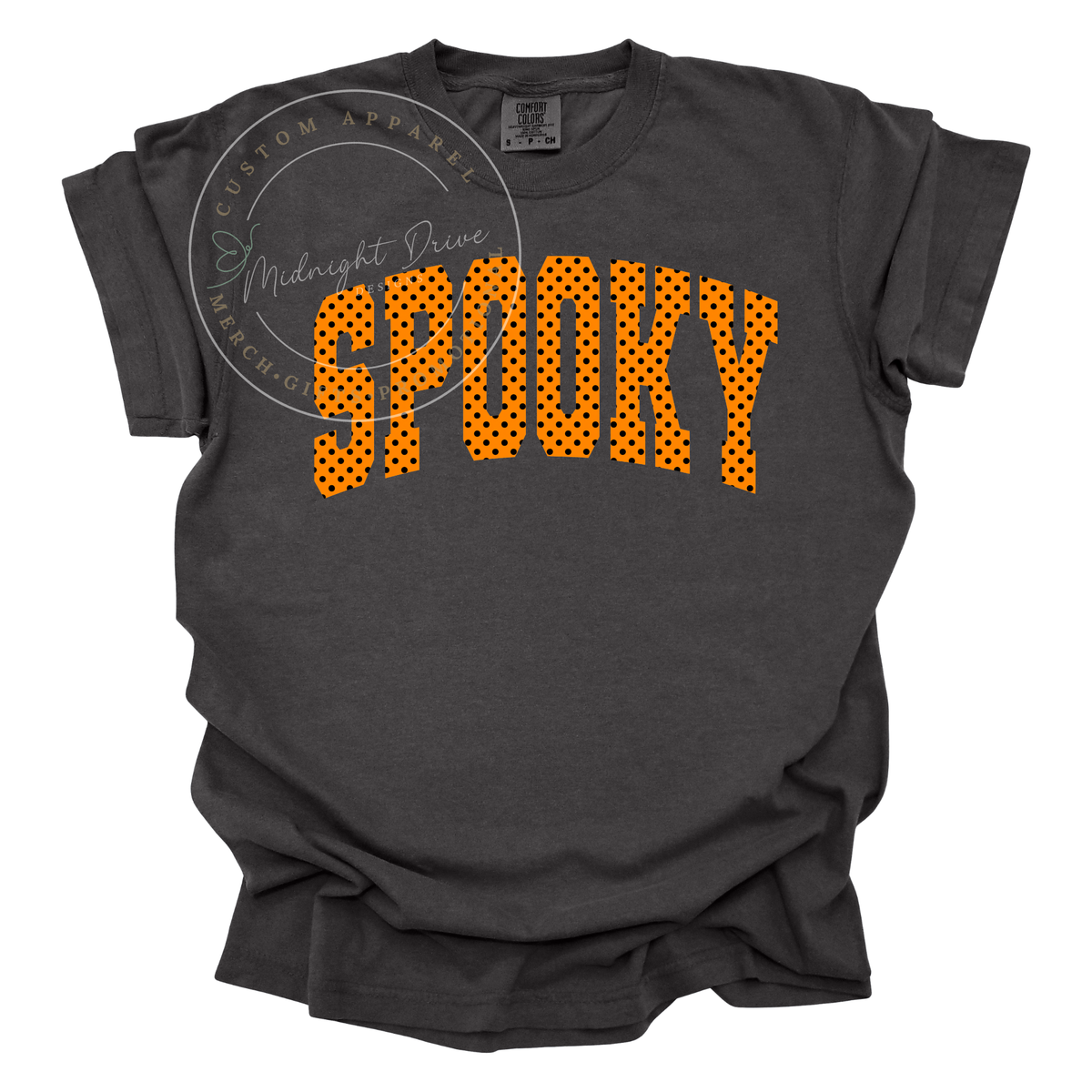 Spooky | Arched | Polka Dots | Adult T-Shirt | Multiple Color Options