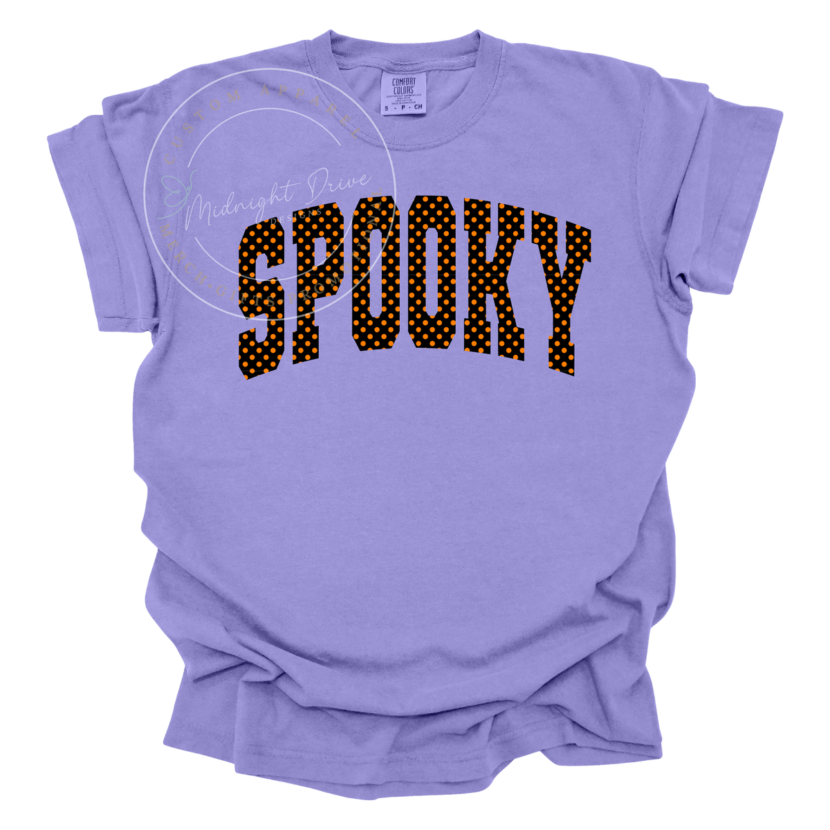 Spooky | Arched | Polka Dots | Adult T-Shirt | Multiple Color Options