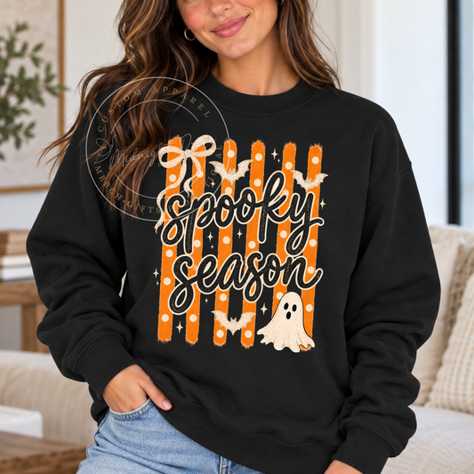 Spooky Season | Big Stripes | Adult Sweatshirt | Multiple Color Options