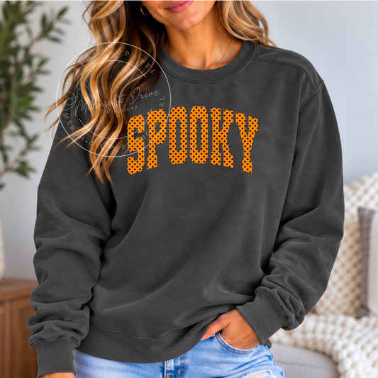 Spooky | Halloween | Comfort Colors | Pepper | Sweatshirt