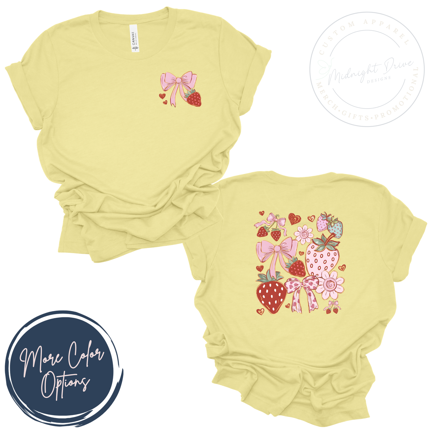 Strawberry and Bows | Unisex T-shirt