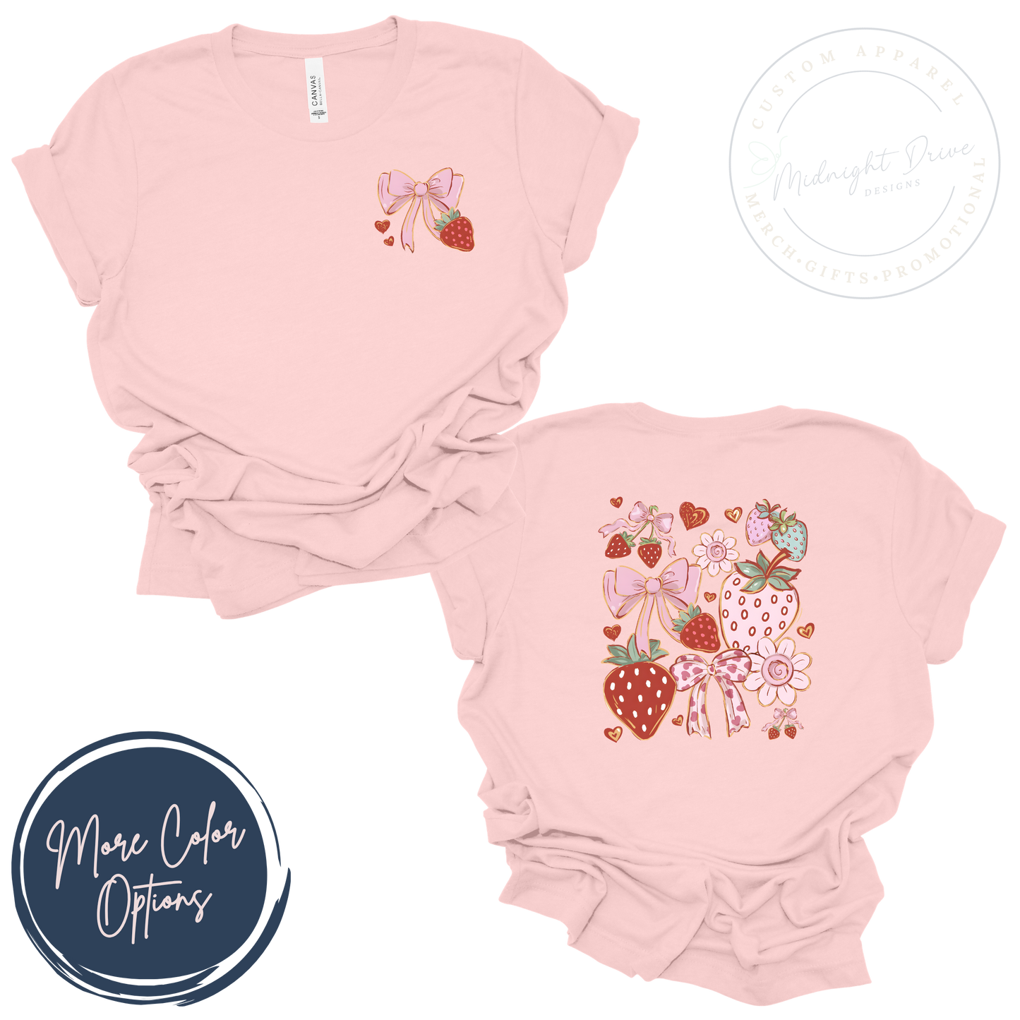 Strawberry and Bows | Unisex T-shirt