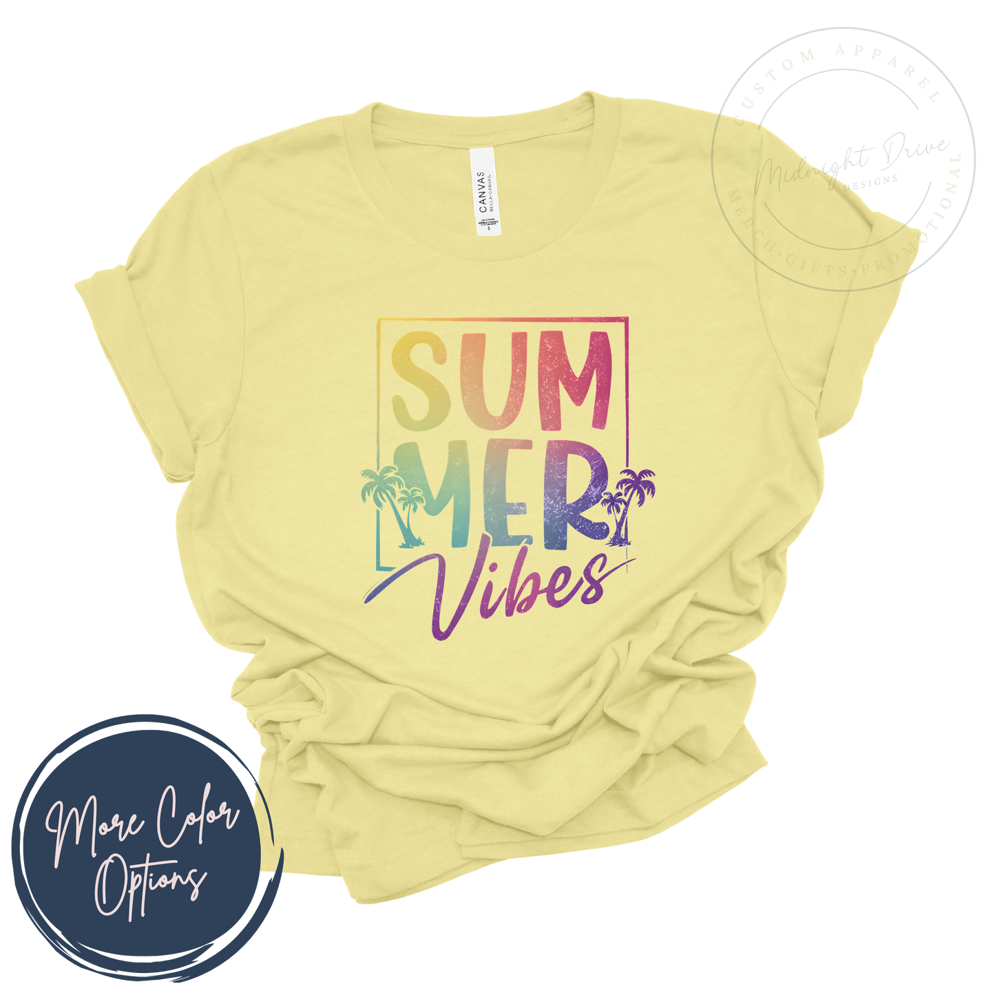 Summer Vibes | Rainbow Gradient | Unisex T-shirt