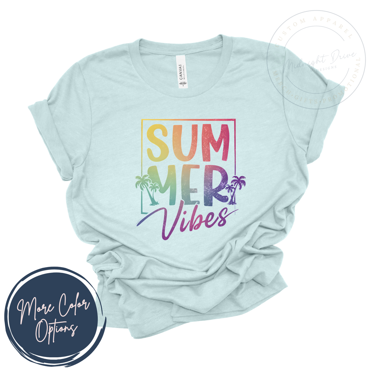 Summer Vibes | Rainbow Gradient | Unisex T-shirt