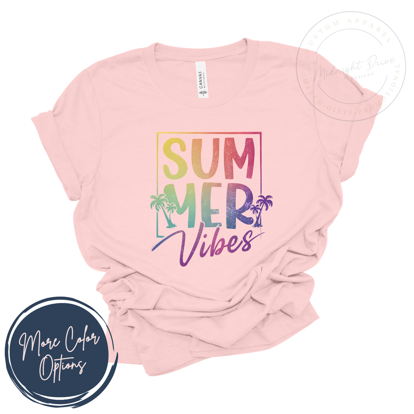 Summer Vibes | Rainbow Gradient | Unisex T-shirt