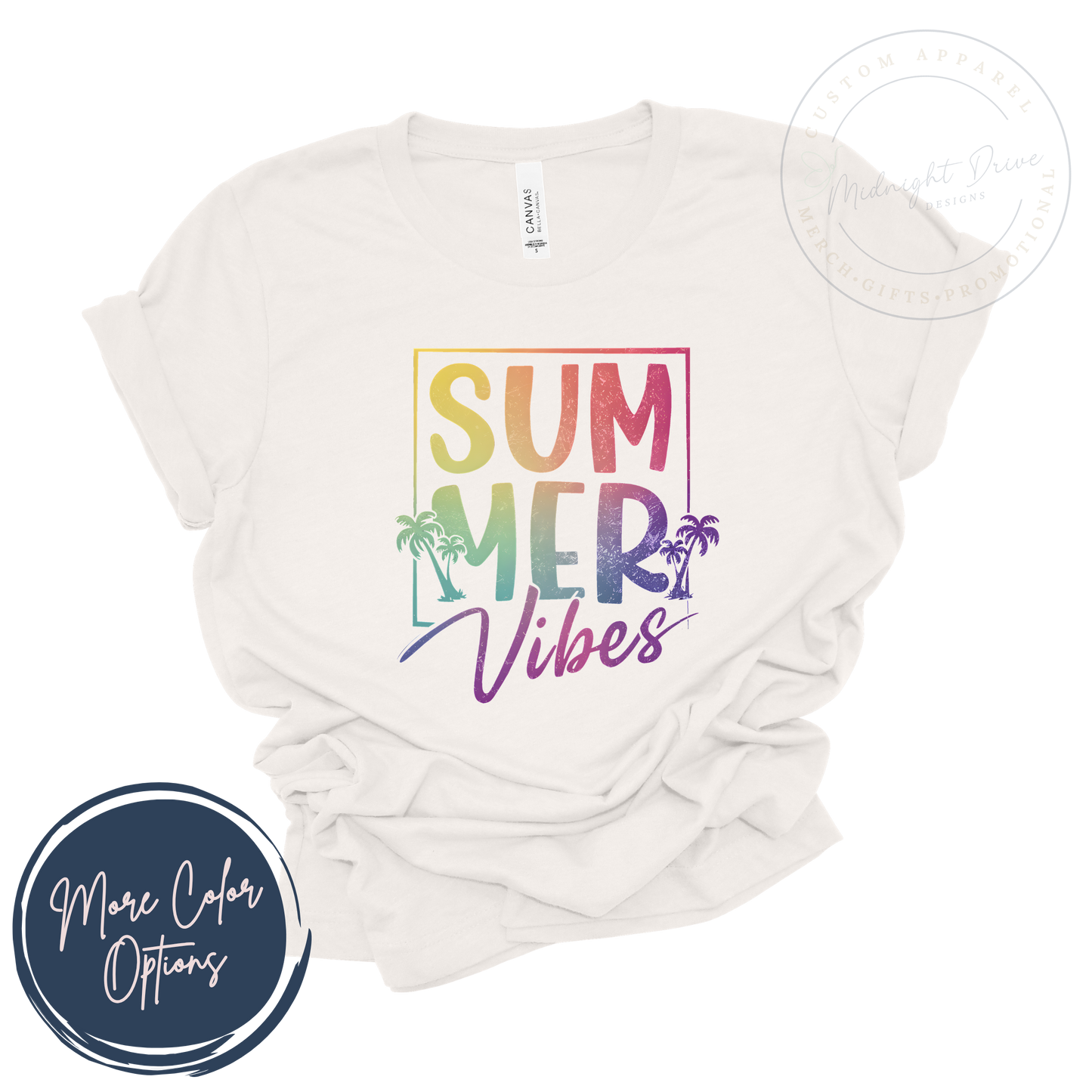 Summer Vibes | Rainbow Gradient | Unisex T-shirt
