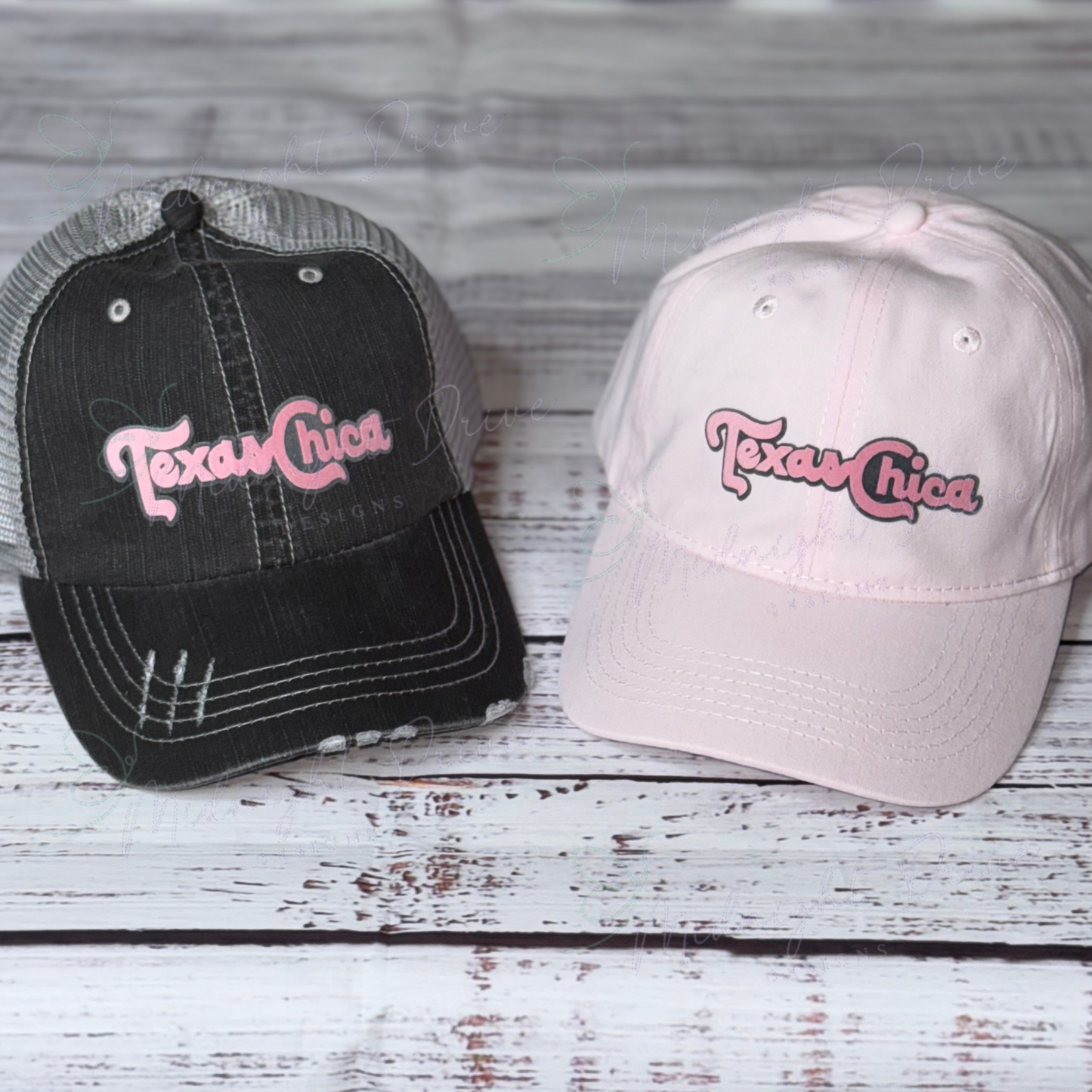Texas Chica | Pink or Black Cap