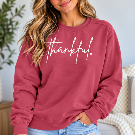 Thankful | Fall | Comfort Colors | Sweatshirt | Multiple Color Options