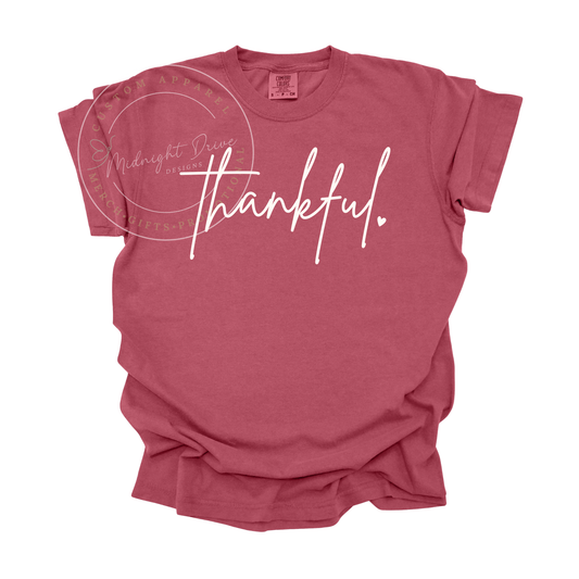 Thankful | Fall | Adult T-Shirt | Multiple Color Options