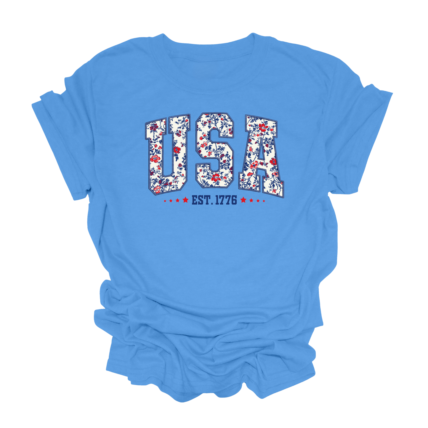USA | Floral | Unisex T-Shirt