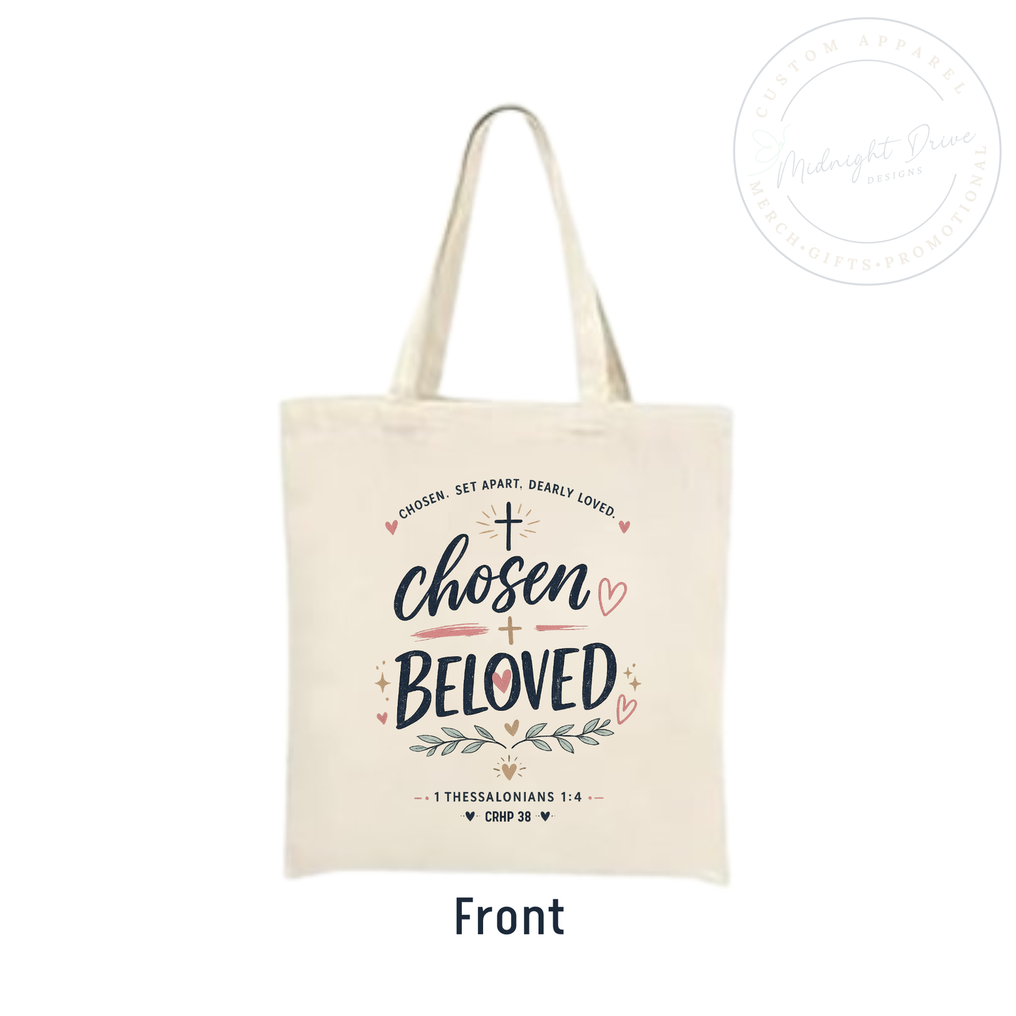 CRHP 38 Tote Bag | Choice of Front Design Only or Front and Back
