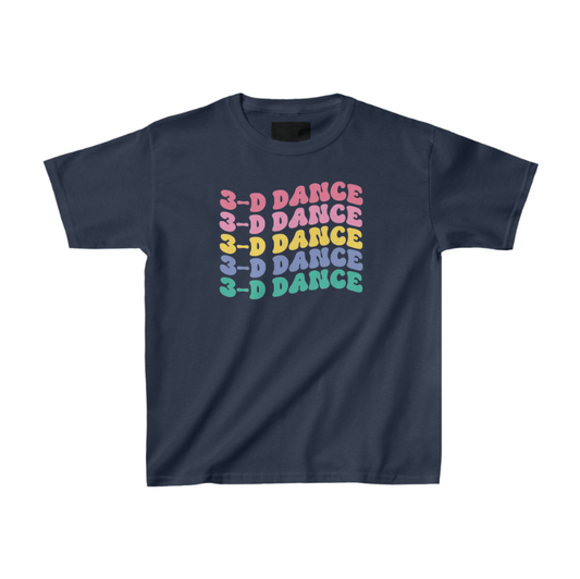 3-D Dance Wave Youth Tshirt