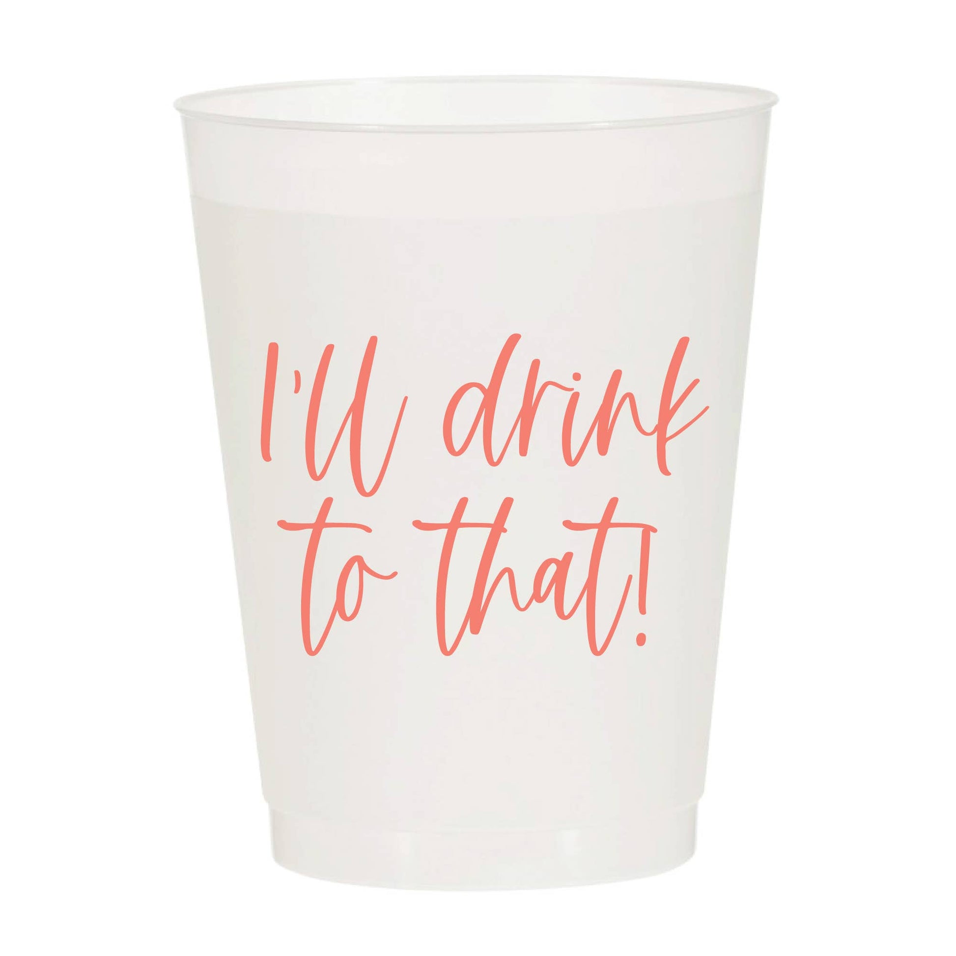 Lets Get Lit Frosted Cups – Tiny Tag Co.